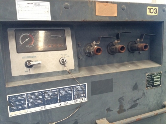 ปั้มลม AIRMAN PDS175S เก่านอก นำเข้าจากญี่ปุ่น ไม่เคยใช้งานในเมืองไทยครับ ราคาถูก