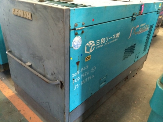 ปั้มลม AIRMAN PDS175S เก่านอก นำเข้าจากญี่ปุ่น ไม่เคยใช้งานในเมืองไทยครับ ราคาถูก