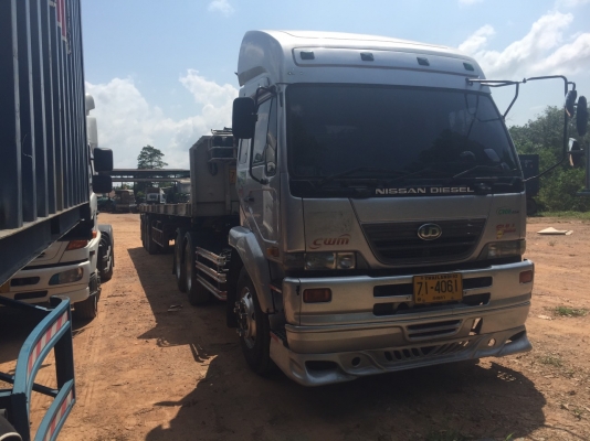 ขายรถบรรทุกหัวลาก NISSAN CWM 454  350 แรงม้าปี 2552 หางพื้นเรียบ RCK 3 เพลาราคา 1600000
