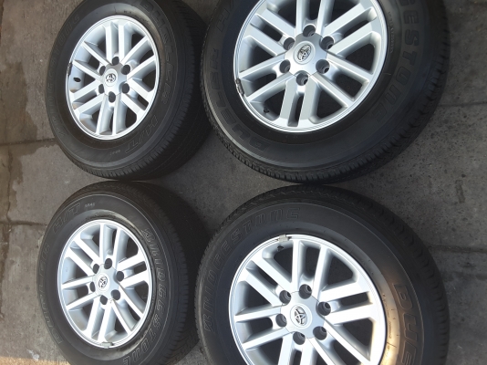 ล้อ mitsubishi ขอบ 17 พร้อมยาง 265 65 17 ปี 12 ชุดล่ะ 8500