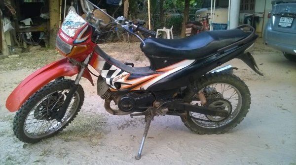 ขาย yamaha-JR-S 3700(ไม่รวมส่ง)แปลงเป็นวิบาก อะไหล่เดิม อยู่ครบ มีเล่มทะเบียน ไม่มีชุดโอน เครื่องดี ฟิต ใช้งานปกติ ทุกวัน ติดต่อโย ครับ 0862597917 ตลอด24