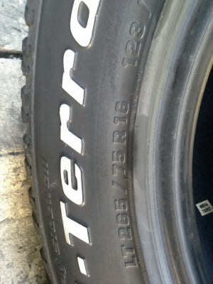 BF All USA. 265/75/16 ปลายปี12 สภาพสวยๆ 1ชุด