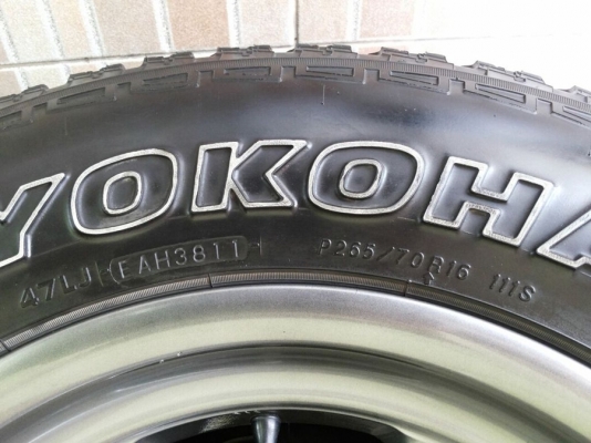 ล้อลาย bradley ขอบ16x8 พร้อมยาง yokohama geolandar ats 265/70/16