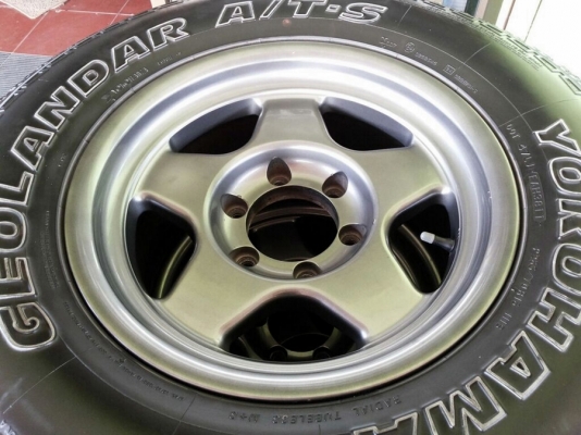 ล้อลาย bradley ขอบ16x8 พร้อมยาง yokohama geolandar ats 265/70/16