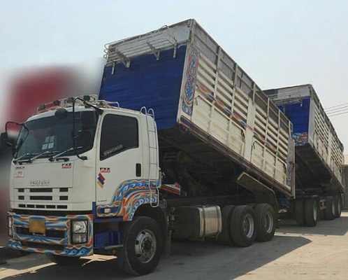ขายรถบรรทุก 22 ล้อ พ่วงแม่ลูก-ดั๊มพ์ ยี่ห้อ ISUZU DEGA FXZ 360 แรงม้า ปี 2556  ( การันตีรถสวยจริงๆ  เจ้าของขายเอง )