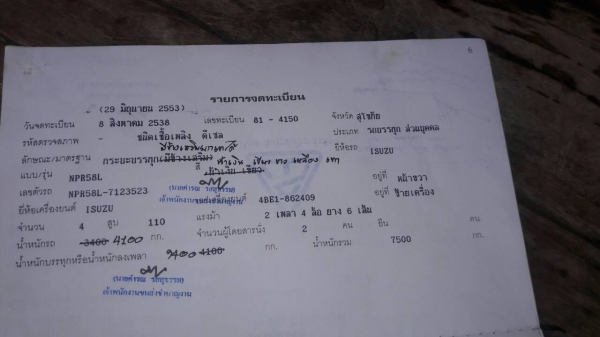 หกล้อ อีซูชุ NPR110 ดั้มเกษตรค็อกมีเนียม สภาพดีสพวยพร้มใช้ ทะเบียนพร้อมโอน หกล้อ อีซูชุ NPR110 ดั้มเกษตรค็อกมีเนียม สภาพดีสพวยพร้มใช้ ทะเบียนพร้อมโอน