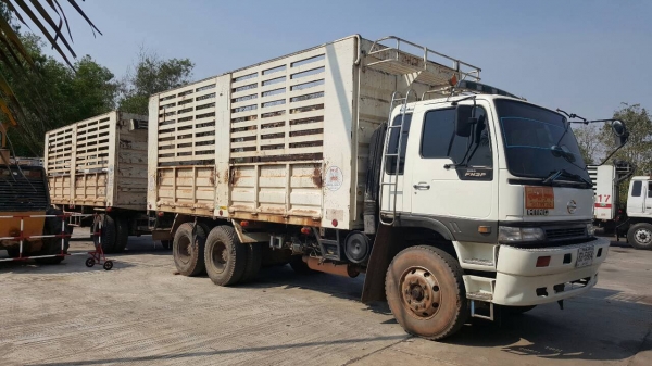 ขาย รถพ่วงแม่-ลูกไม่ดั้ม HINO FM2P เครื่อง P11C 320 แรงม้า เกียร์ ZF คัสซีสวยตลอดเส้น แอร์เย็น ลูก 2 คาน ยาว 6.20 เมตร ทะเบียนพร้อมโอนครับ