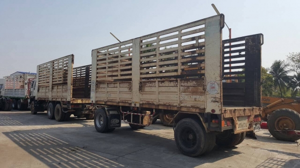 ขาย รถพ่วงแม่-ลูกไม่ดั้ม HINO FM2P เครื่อง P11C 320 แรงม้า เกียร์ ZF คัสซีสวยตลอดเส้น แอร์เย็น ลูก 2 คาน ยาว 6.20 เมตร ทะเบียนพร้อมโอนครับ