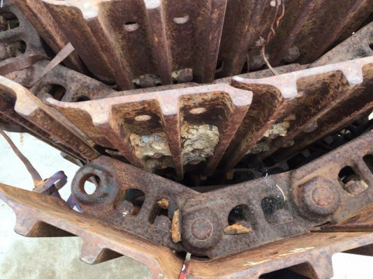 โซ่พร้อมใบเก่านอกญี่ปุ่น HITACHI EX120-3-5 ใบยาว 50 ซม โซ่พร้อมใบเก่านอกญี่ปุ่น HITACHI EX120-3-5 ใบยาว 50 ซม