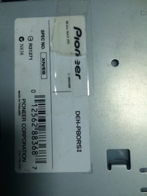 Pioneer DEH-P80RSII รุ่นท็อป 24ฺBit MP3 CD FMคลื่นไทย EQ16แบน Prosecer กราฟฟิกหน้า และลูกเล่นอีกเพียบ คุมกล่องCD พร้อมรีโมท มือ2