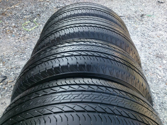 ขายยาง 265/65R17 บริดสโตน อีโคเปีย ยางสัปดาห์ที่42 ปี14 ดอกยางหนาเต็มสดนิ่มลึกเท่ากันไม่ร้าวไม่แตกลายสวยๆ จำนวน 1 ชุด