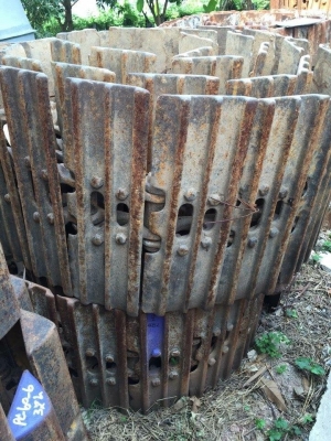 โซ่พร้อมใบเก่า komatsu pc200-3-5-6 ใบยาว 60ซม เส้นละ 40,000