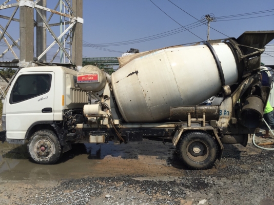 ขาย 990,000รถหกล้อโม่ปูน 4 คิว MITSUBISHI  FUSO 150 แรง EURO 3 ปี 56รถสวยพร้อมใช้เอกสารพร้อมโอน 090-772-3710 090-772-3708