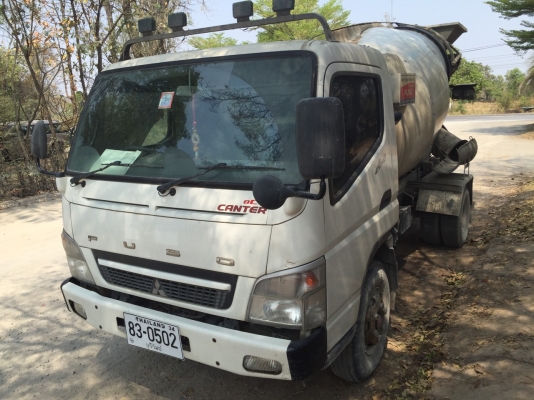 ขาย 990,000รถหกล้อโม่ปูน 4 คิว MITSUBISHI  FUSO 150 แรง EURO 3 ปี 56รถสวยพร้อมใช้เอกสารพร้อมโอน 090-772-3710 090-772-3708