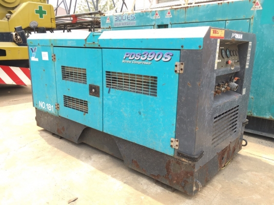 เครื่องปั๊มลม Airman PDS390S : 390cfm : 7บาร์ สต็อกนำเข้าจากญี่ปุ่น สนใจโทร. 080-6565422 (หนิง)