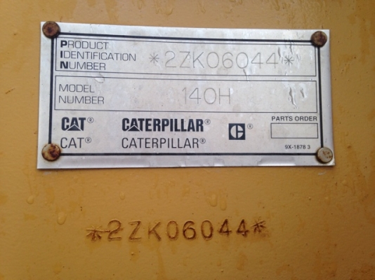 ขายรถเกรด CATERPILLAR 140H