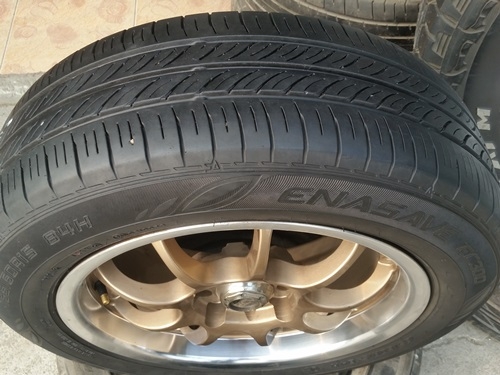 ขายล้อ ADVAN ขอบ15 4รู100-114 กว้าง6.5  ยางปี 13 4 ล้อ