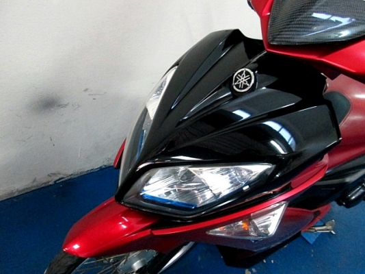 NOUVO Eliganc 135 cc. สีดำแดง สวยโดดเด่นเห็นไกล รถบ้านรักษาดี เครื่องดี สีสวย ล้อ DID โช๊ค YSS แท้ ฟรีโอนจัดไป 21900