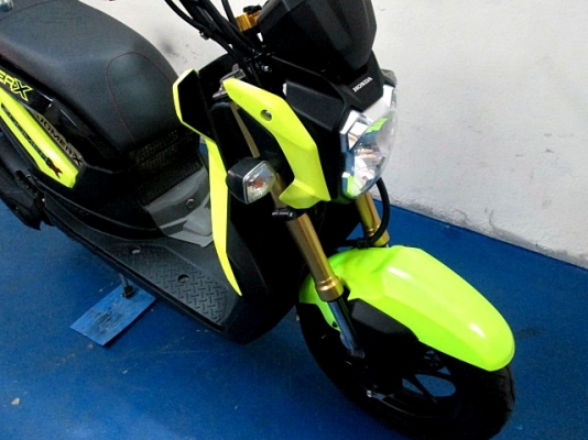 zoomer สีเหลืองตัวใหม่ ไมล์แดง สีสวยโดดเด่นเห็นไกล รถเดือน ตุลาคม ปี 57 ไมล์ 5 พันโล แถม 4รายการ 35900