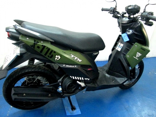 TTX  สีเขียวดำ ลายทหาร ลิมิเต็ด ลายนี้หายากแล้ว รถเดือน ก.พ. ปี 56 ระบบหัวฉีด ประหยัดนํ้ามัน ของแถม 3 รายการ 28900