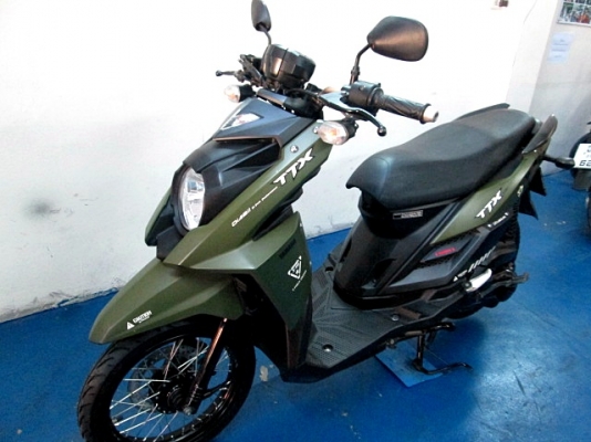 TTX  สีเขียวดำ ลายทหาร ลิมิเต็ด ลายนี้หายากแล้ว รถเดือน ก.พ. ปี 56 ระบบหัวฉีด ประหยัดนํ้ามัน ของแถม 3 รายการ 28900
