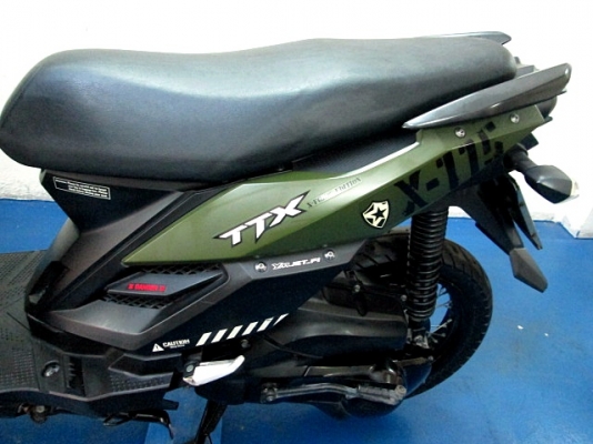 TTX  สีเขียวดำ ลายทหาร ลิมิเต็ด ลายนี้หายากแล้ว รถเดือน ก.พ. ปี 56 ระบบหัวฉีด ประหยัดนํ้ามัน ของแถม 3 รายการ 28900