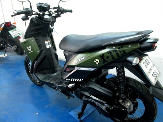 TTX  สีเขียวดำ ลายทหาร ลิมิเต็ด ลายนี้หายากแล้ว รถเดือน ก.พ. ปี 56 ระบบหัวฉีด ประหยัดนํ้ามัน ของแถม 3 รายการ 28900