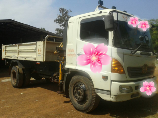 ขายรถบรรทุก 6 ล้อดัมพ์ติดเงียบ 3 ตัน HINO FG8J 220 แแรงม้า ดัมพ์สามมิตรยาว 5.20 เมตรไมล์ 90000 กม.ราคา 950000