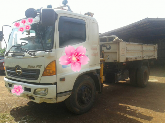 ขายรถบรรทุก 6 ล้อดัมพ์ติดเงียบ 3 ตัน HINO FG8J 220 แแรงม้า ดัมพ์สามมิตรยาว 5.20 เมตรไมล์ 90000 กม.ราคา 950000