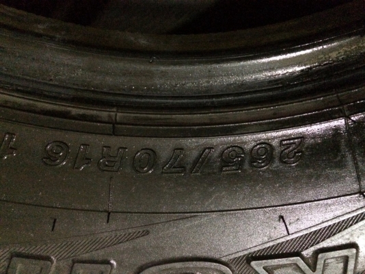 ยาง hankook + yoko 265 70 16 รวม 5 เส้น