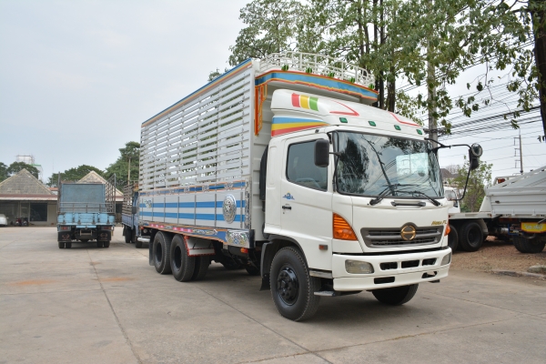 HINO MEGA FL  220 hp กระบะอลูมิเนียมแผงสูง  ยาว6.20 m