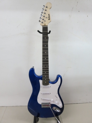 กีต้าร์ไฟฟ้า 3 แท็ค ยี่ห้อ Helium สีน้ำเงิน คอดำ ของใหม่