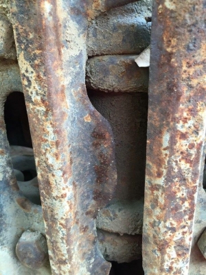 โซ่พร้อมใบเก่า kobelco sk220-3-5 ใบยาว 80 ซม เส้นละ 45,000