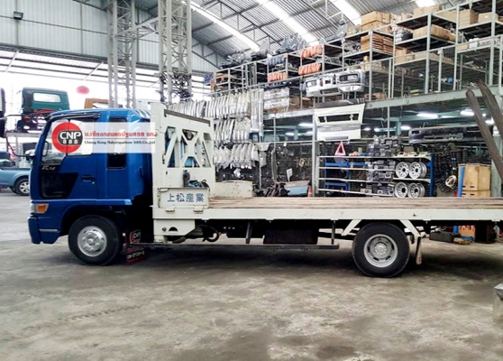 SK-62 HINO 4D เทลเลอร์พื้นไม้ 6ล้อ รถสวยสภาพพร้อมใชั