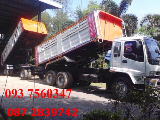 ขายรถดั้มพ์พ่วงแม่-ลูก 18 ล้อ จดทะเบียนปี 2547(2551)