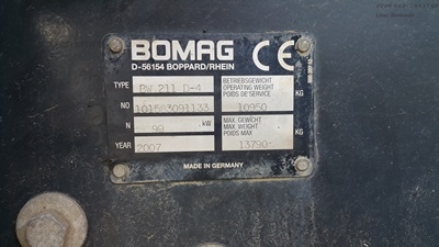 มาใหม่ 2 คัน BOMAG BW211D-4 ปี2007 เก่าญี่ปุ่นไม่เคยใช้ในไทย สภาพสวยเลย ราคาคุยได้