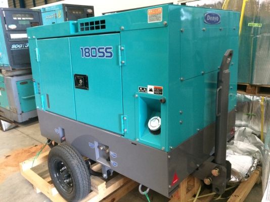 Brand new ปั้มลม Denyo DIS-180SS2 พร้อมล้อลาก นำเข้าจากญี่ปุ่น ไม่เคยใช้งานในไทย รับประกัน 1 ปีเต็มครับ ไม่แพง ๆ