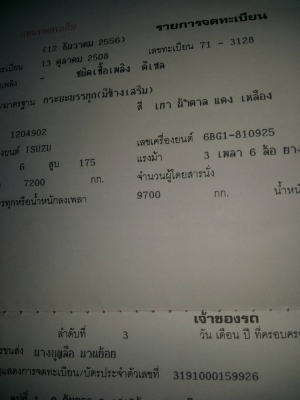 รกสิบล้อหัวยาว isuzu เครื่อง ร็อค 6BG1 175แรง เบรกจิฟฟี่พวงมาลัยเพาเวอร์ ช่วงล่างใหญ่มิตซู เพลาเดียว ภาษีไม่ขาด เล่มทะเบียนชุดโอนครบ