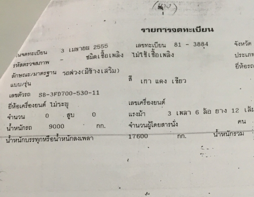 ลูกพ่วงดั้มมิเนียมคอกเกษตร3เพลายาว6.40มอู่ ส.สมบัติปี55 สวยจัด