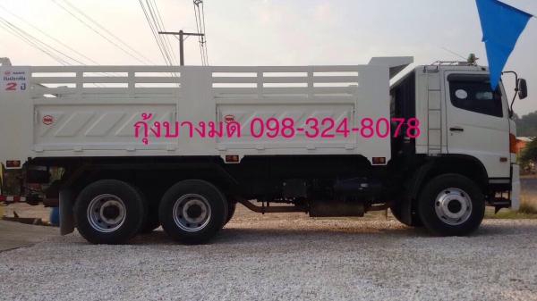 ขายรถพ่วง Hino เครื่อง 344 แรง ปี 55 กระบะดัมพ์สามมิตรต่อใหม่ ลูก 3 เพลาแท้ ปี 51 ยางใหม่ ทะเบียนพร้อม