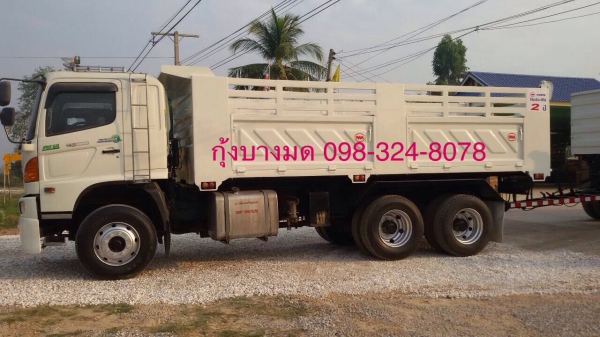 ขายรถพ่วง Hino เครื่อง 344 แรง ปี 55 กระบะดัมพ์สามมิตรต่อใหม่ ลูก 3 เพลาแท้ ปี 51 ยางใหม่ ทะเบียนพร้อม