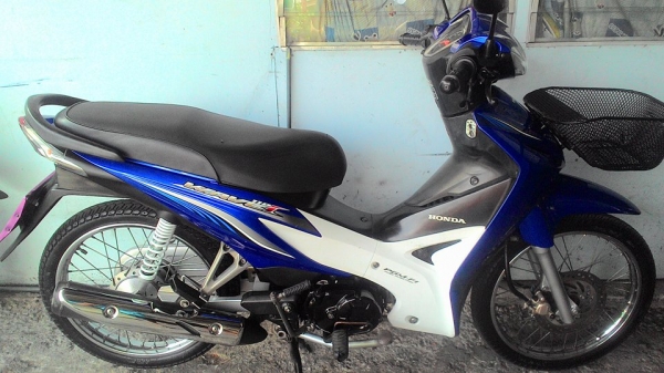 เวฟ 110i ปี55 สีน้ำเงิน-ขาว เดิมๆ ตามรูปครับ