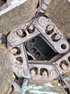 โซ่พร้อมใบเก่านอกญี่ปุ่น komatsu pc60-6-7