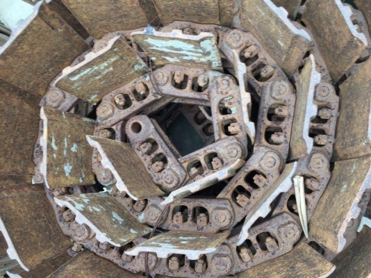 โซ่พร้อมใบเก่านอกญี่ปุ่น komatsu pc60-6-7