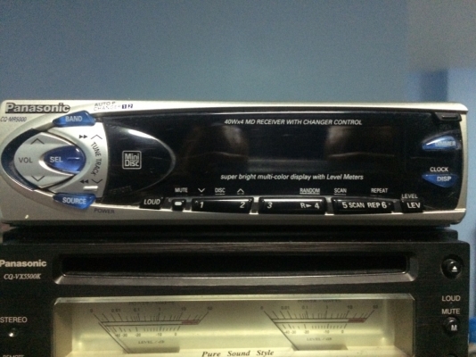 PANASONIC CQ-MR5000 MD-RW ปรีเอ้า 1ชุด ปรีCD.C 1ชุด AUX 1ชุด คุมกล่องCD มือ2 ญี่ปุ่น