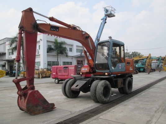 ขายรถขุดล้อยาง HITACHI EX100WD-3C มือสอง สภาพสวย พร้อมใช้งาน