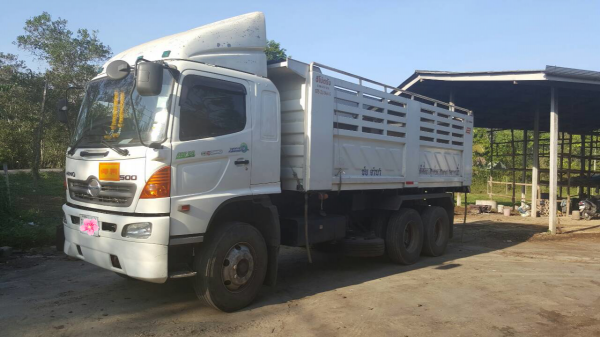 ขายรถบรรทุก 10 ล้อดัมพ์ HINO MEGA 344 แรงม้าปี 2533 ไมล์ 60000 กม.มีระบบลากพ่วง ราคา 2150000
