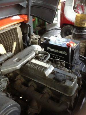 +++ ขายโฟล์คลิฟท์  TOYOTA 6FD25  ขนาด  2.5  ตัน  เครื่องยนต์ดีเซล  เสา  3  เมตร  เกียร์ธรรมดา  งา 1,070  มม.  ยางตัน