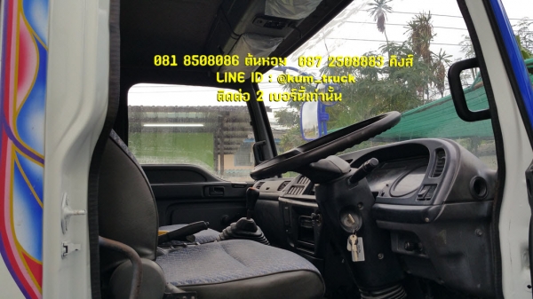 ISUZU deca ปี44 ติดเครน 5 ตัน 4ปลอก Tadano กระบะพื้นไม้ยาว 6.4 เมตร ยางสวย รถพร้อมใช้งาน