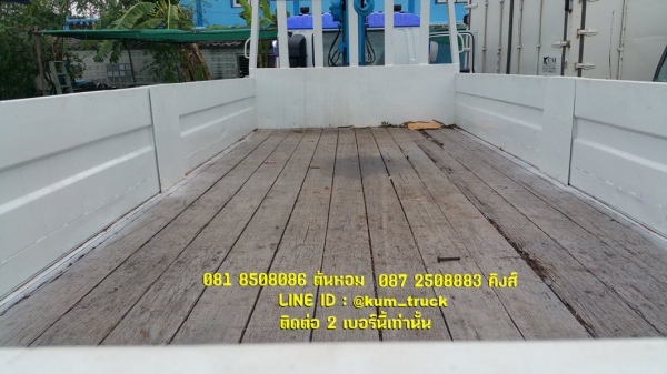 ISUZU deca ปี44 ติดเครน 5 ตัน 4ปลอก Tadano กระบะพื้นไม้ยาว 6.4 เมตร ยางสวย รถพร้อมใช้งาน